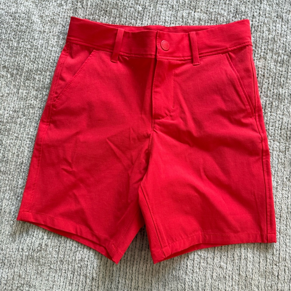 Janie and Jack Red Stretch Bermuda Shorts Size 6 Tailored Casual